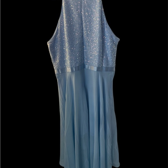 Dressystar Sparkling Blue Sleeveless high low Dress - Picture 3 of 10